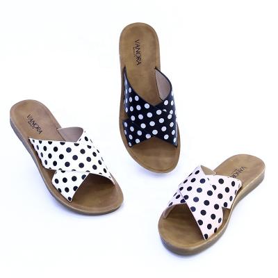 China Fashion Trend 2023 Open Toe Outdoor New Design PU Women Sandals and Slippers For Young Ladies Slippers for sale