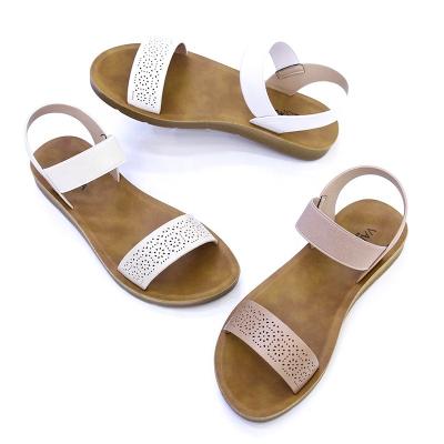 China Fashion Trend Women's Sandals Summer Outdoor Beach Shoes Upper PU Hollow Out Fashion Women Sandals for sale