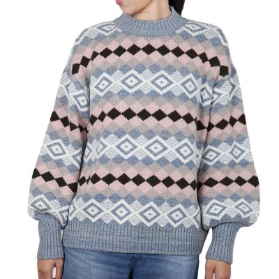 China 2022 Machine Washable Balloon Sleeve Bohemian Sweater OEM/ODM Exotic Sweater For Women for sale