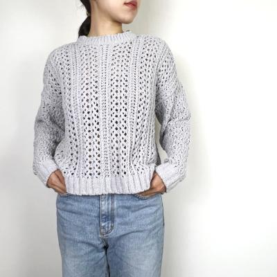 China Knitted Full Stitch Machine Washable Fashion Pullover Sweaters Women for sale