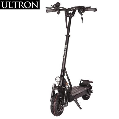 China ULTRON T10 Adult Mobility Unisex Electric Kick Scooter Two Wheel 60V2400W Powerful Fast Motor Double Ten Inch With Disc Brake for sale