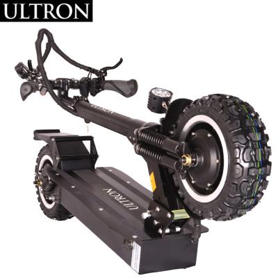 China Iron Aluminum Alloy ULTRON T11 Big Two Wheel 3 Adult Electric Scooter Dual Speed ​​Brushless Motor With Seat For Adults 60V2400W 65km/h High Speed for sale