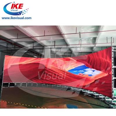 China Stage Low Power Consumption Led Message Board For Shopping Mall Curved Shape Retail Flexible Led Message Board for sale