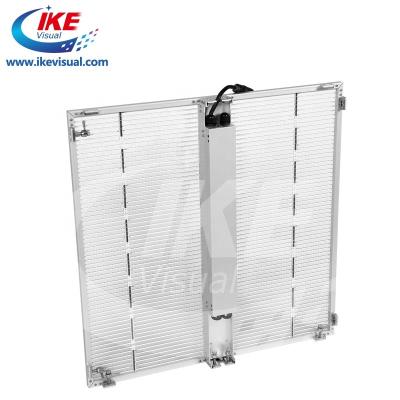 China Stage HD P2.6 P3 P4 Transpareng Glass LED Video Wall Display Lightweight Water Resistant for sale