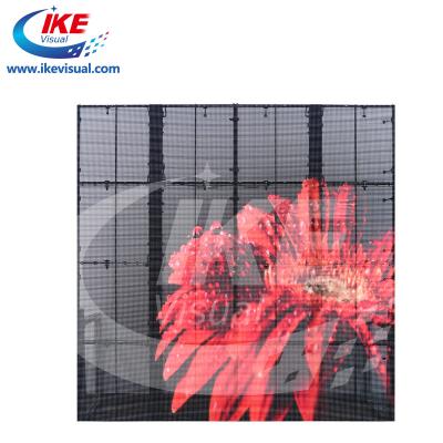 China Newest led screen wall case jewelry retail store trasparent window glass display led screen en venta