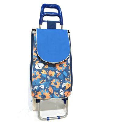 China Durable Universal Folding Shopping Trolley For Universal Supermarket Shopping Portable And Customizable Logo for sale