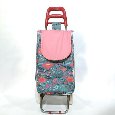 China Durable Hot Selling Bag With Seat With Wheelchair Folding Service Hand Trolley Shopping Trolley For Eldery for sale