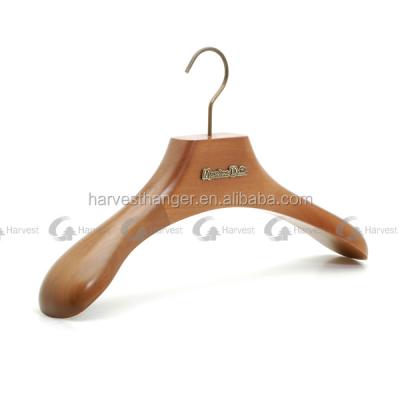 China DISPLAY Coat Hanger With Customized Engraved Logo for sale