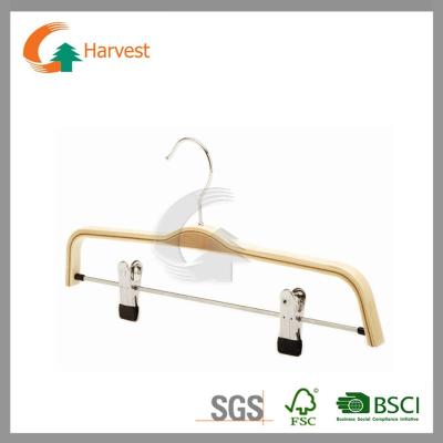 China Apparel Laminated Shirt Hanger With Staples for sale