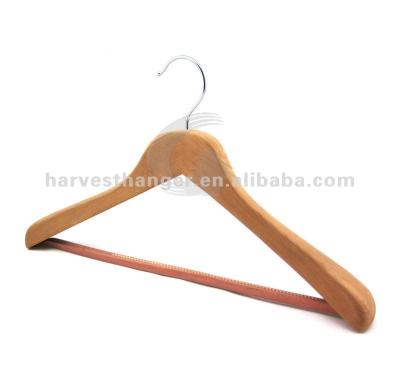 China Standard Cheap Premium Wooden Vintage DISPLAY Cabinet Jacket Coat Clothes Black Pretty Hangers for sale