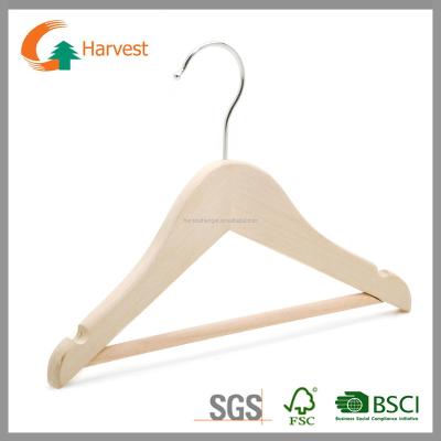 China Kids Flat Wooden Hanger for sale