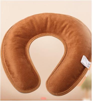 China FLANNEL Hot Selling Fashion U Shape Electric Heated Neck Warmer Pillow Rechargeable Hot Water Bottle for Neck and Shoulder for sale