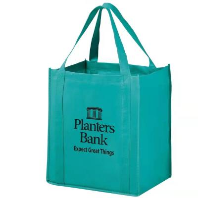 China Eco Friendly Reusable Grocery Tote Bags Supermarket Shopping Bags Non Woven Bag for sale