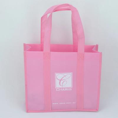 China Custom Reusable Shopping Bag Eco - Friendly Tote Bag Recycle Non Woven Shopping Bag With Logo for sale