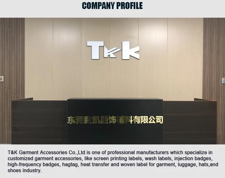 Επαληθευμένος προμηθευτής Κίνας - T&K Garment Accessories Co.,Ltd