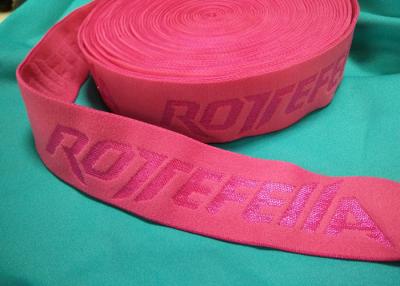 Chine Ceinture non élastique de corde de jacquard de sous-vêtements de relief par Spandex en nylon fait sur commande à vendre