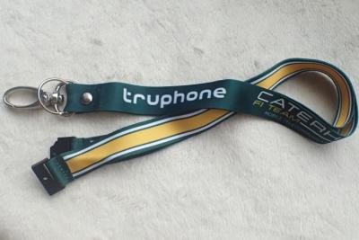 China Het zachte Satijn Lanyard With Custom Logo van de Lint Materiële Promotiedruk Te koop