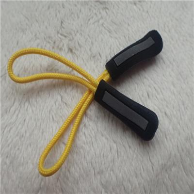 China Reflective Silver Injection Rope Rubber  Zipper Puller For Garment Decoration for sale