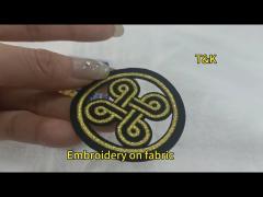 Embroidery Patches  Custom Patches Gold Embroidery Label