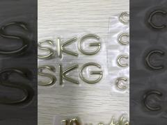 Custom Gold Letter TPU Heat Transfer Label Clothing Patches 