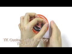 OEM Custom Embossed 3D Logo Soft TPU Labels Patches For Clothes