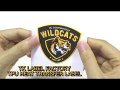 Customized Hologram Rainbow TPU Heat Transfer Label OEM  For Garment