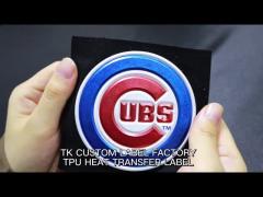 Custom Tpu Heat Transfer Logo 3D Tpu Label Transfer Soft Tpu Logo  For Garment