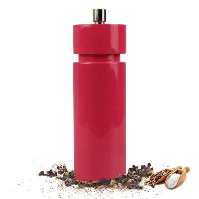 China Wholesale Viable Mini Manual Wooden Body Salt Pepper Mill Grinder for sale