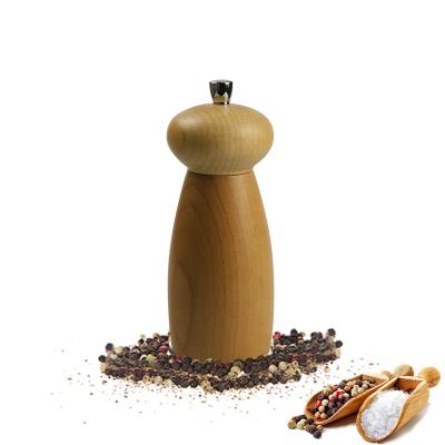 China Sustainable Sale Spice Factory Wooden Ceramic Salt Grinder for sale