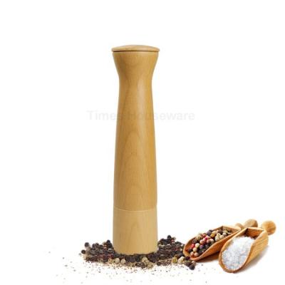 China Mini Portable Size Viable 6 Inch Wooden Pepper Mill Grinder, Salt Shaker Spices Grinding Mill for sale