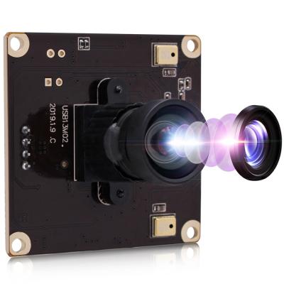 China No Distortion Lens Elp 13 Megapixels 3840X2880 USB Camera Module Wide Angle No Distortion 100 Degree Lens IMX214 USB Camera With Microphone for sale