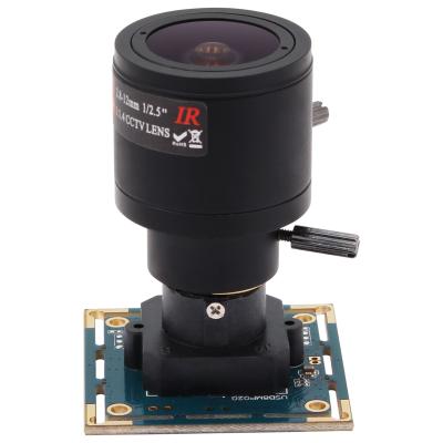 China Sony IMX179 Low Power 3264X2448 8MP USB Webcam Mini HD Computer Camera Panel UV-C Module with 2.8-12mm Varifocus Lens for sale