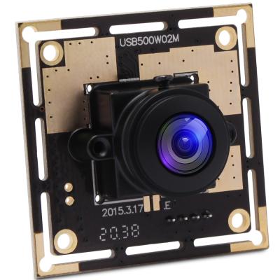 China High Resolution Wide Angle Low Power ELP 5MP 2592*1944 CMOS OV5640 MJPEG /YUY2 Fisheye Lens Surveillance USB 2.0 Camera Module for sale