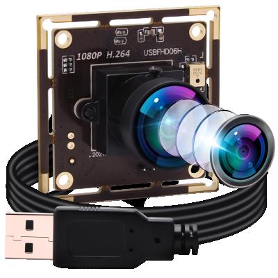 China Lux Sony IMX323 Camera 0.01 Low Light ELP 1080P Fisheye H.264 170degree Fisheye USB Webcam Camera Module F Wide Angle Computer Vision UV-C for sale