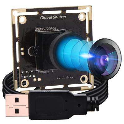 China Global Shutter Camera ELP 1MP 1280X720@60fps 170 Degree Monochome Wide Angle Fisheye Shutter USB Global Camera with AR0144 for Mac/Linux/Raspberry pi for sale