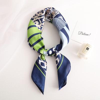 China Howell Wholesale Silk Square Scarf Head Bandana Head Scarf 70*70cm Women Satin Shawl Wrap Hijab Head Band Female Female Wrist Band for sale