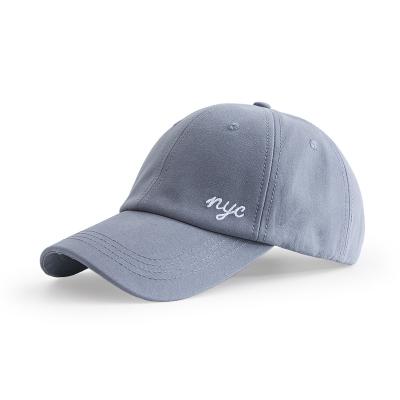 China Customizable wholesale empty gray logo cotton baseball cap bulk dad hat pure beisbol original gorras for sale