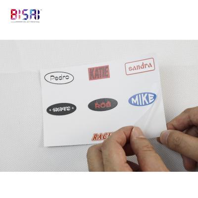 China Custom Adhesive UV Digital Decorative Sticker Printing PVC Frosted Vinyl Sticker for sale