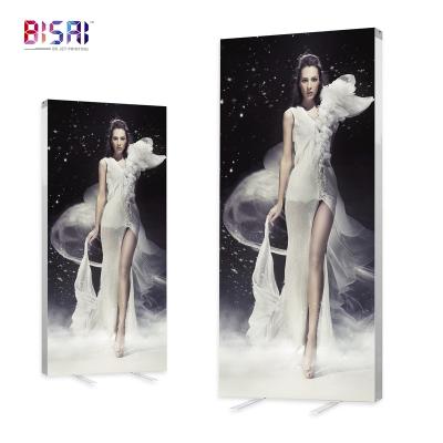 China Tool Seg Free Custom Fabric LED Display Double Sided Advertising Banner Lightbox Light Box Custom for sale