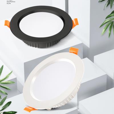 China Ultra Thin Down Energy Saving Lamp Ceiling Recessed Mounted 3 5 7 9 12 15 18 21 24 Watt COB Round Led Downlight for sale