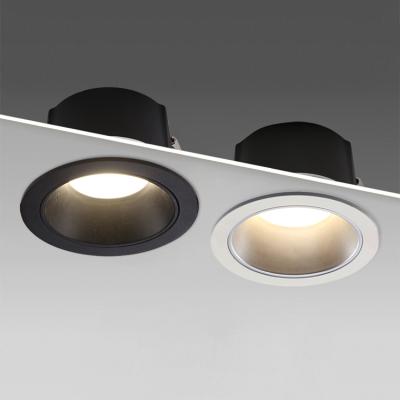 China Manufacturer Anti Glare Modern Office Showroom Shop Round Shape 7W 10W 12W 18W 30W 40W 50W Led Downlights for sale