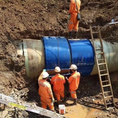 China Water Pipe Leak Repair Sleeves / Concrete Pipe Pipeline Prestress Customized Pipe Repair Flange for sale