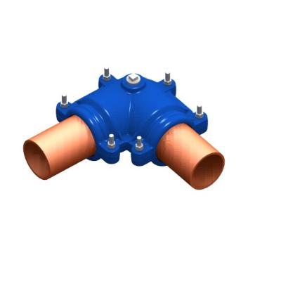 China Water Pipeline Leak Repair Clamp / Pipeline Repair Clamp For Elbow Section Of PE / PVC Pipes for sale