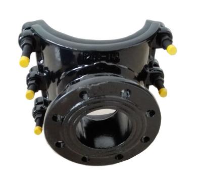 China Ductile Iron Water Pipeline Pipe Saddle Clamp Tapping Tee for sale