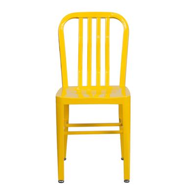 China No Rust Hot Sale Modern Galvanized Steel Cafe Dinner Chairs For Sale for sale