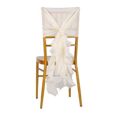 China Simple Style Wedding Decoration Willow Chair Cover Buckled Sash Wholesale Variety for sale