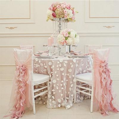 China Popular Exquisite Disposable Wedding Decoration Lace Chair Cover Hat for sale