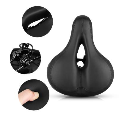 China New Lightweight High Quality Comfortable Bicycle Seat Bicycle Saddle With Tail Lights Bike Saddle for sale