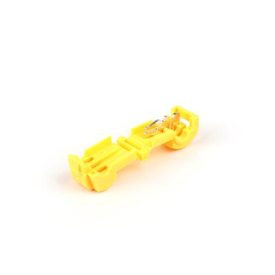 China No Need Strip Wire Wholesale Price Yellow Square Terminal Block Splice Quick Connector for sale