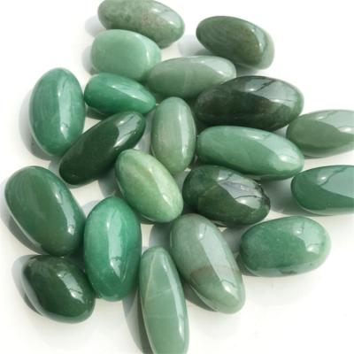 China China Crystal Gifts Green Aventurine Ellipse Cheap Crystal Tumble Stone for sale